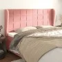 Cabecero con orejas de terciopelo rosa 183x23x118/128 cm de vidaXL, Cabeceros y pies de cama - Ref: Foro24-3118021, Precio: 1...
