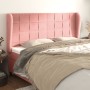 Kopfteil mit rosa Samtohren 183x23x118/128 cm von vidaXL, Kopf- und Fußteile - Ref: Foro24-3118021, Preis: 124,61 €, Rabatt: %