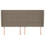 Headboard with ears in taupe gray fabric 163x23x118/128 cm by vidaXL, Headboards and footboards - Ref: Foro24-3117966, Price:...