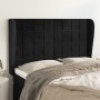Kopfteil mit Ohren aus schwarzem Samt, 147 x 23 x 118/128 cm von vidaXL, Kopf- und Fußteile - Ref: Foro24-3118006, Preis: 109...