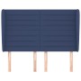 Headboard with blue fabric ears 147x23x118/128 cm by vidaXL, Headboards and footboards - Ref: Foro24-3118100, Price: 128,25 €...