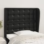 Kopfteil mit Ohren aus schwarzem Kunstleder, 103 x 23 x 118/128 cm von vidaXL, Kopf- und Fußteile - Ref: Foro24-3118040, Prei...
