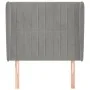 Headboard with light gray velvet ears 83x23x118/128 cm by vidaXL, Headboards and footboards - Ref: Foro24-3118224, Price: 84,...