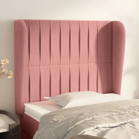 Kopfteil mit rosa Samtohren 93x23x118/128 cm von vidaXL, Kopf- und Fußteile - Ref: Foro24-3118235, Preis: 75,17 €, Rabatt: %