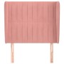 Kopfteil mit rosa Samtohren 93x23x118/128 cm von vidaXL, Kopf- und Fußteile - Ref: Foro24-3118235, Preis: 77,42 €, Rabatt: %