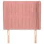 Kopfteil mit rosa Samtohren 93x23x118/128 cm von vidaXL, Kopf- und Fußteile - Ref: Foro24-3118235, Preis: 75,17 €, Rabatt: %
