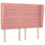 Kopfteil mit rosa Samtohren 147x23x118/128 cm von vidaXL, Kopf- und Fußteile - Ref: Foro24-3118149, Preis: 119,29 €, Rabatt: %
