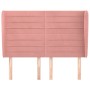 Kopfteil mit rosa Samtohren 147x23x118/128 cm von vidaXL, Kopf- und Fußteile - Ref: Foro24-3118149, Preis: 119,29 €, Rabatt: %