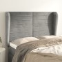 Kopfteil mit hellgrauen Samtohren 147x23x118/128 cm von vidaXL, Kopf- und Fußteile - Ref: Foro24-3118144, Preis: 111,45 €, Ra...