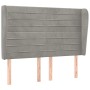 Headboard with light gray velvet ears 147x23x118/128 cm by vidaXL, Headboards and footboards - Ref: Foro24-3118144, Price: 11...