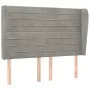 Kopfteil mit hellgrauen Samtohren 147x23x118/128 cm von vidaXL, Kopf- und Fußteile - Ref: Foro24-3118144, Preis: 106,89 €, Ra...