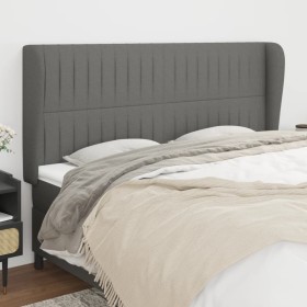 Kopfteil mit dunkelgrauen Stoffohren 183x23x118/128 cm von vidaXL, Kopf- und Fußteile - Ref: Foro24-3118209, Preis: 136,81 €,...
