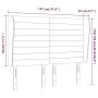 Kopfteil mit hellgrauen Stoffohren 147x23x118/128 cm von vidaXL, Kopf- und Fußteile - Ref: Foro24-3118097, Preis: 127,35 €, R...
