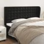Headboard with ears black synthetic leather 163x23x118/128cm by vidaXL, Headboards and footboards - Ref: Foro24-3118052, Pric...