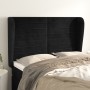 Kopfteil mit Ohren aus schwarzem Samt, 147 x 23 x 118/128 cm von vidaXL, Kopf- und Fußteile - Ref: Foro24-3118146, Preis: 99,...