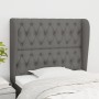 Kopfteil mit dunkelgrauen Stoffohren 93x23x118/128 cm von vidaXL, Kopf- und Fußteile - Ref: Foro24-3118275, Preis: 88,35 €, R...