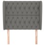 Kopfteil mit dunkelgrauen Stoffohren 93x23x118/128 cm von vidaXL, Kopf- und Fußteile - Ref: Foro24-3118275, Preis: 88,35 €, R...
