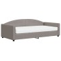 Sofá cama con colchón tela gris taupe 100x200 cm