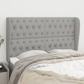 Kopfteil mit hellgrauen Stoffohren 147x23x118/128 cm von vidaXL, Kopf- und Fußteile - Ref: Foro24-3118290, Preis: 128,42 €, R...