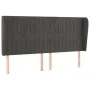 Headboard with dark gray velvet ears 183x23x118/128 cm by vidaXL, Headboards and footboards - Ref: Foro24-3118255, Price: 116...