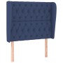 Kopfteil mit blauen Stoffohren 93x23x118/128 cm von vidaXL, Kopf- und Fußteile - Ref: Foro24-3118280, Preis: 93,15 €, Rabatt: %