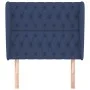 Headboard with blue fabric ears 93x23x118/128 cm by vidaXL, Headboards and footboards - Ref: Foro24-3118280, Price: 90,73 €, ...