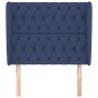Kopfteil mit blauen Stoffohren 93x23x118/128 cm von vidaXL, Kopf- und Fußteile - Ref: Foro24-3118280, Preis: 93,15 €, Rabatt: %