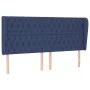 Cabecero con orejas de tela azul 203x23x118/128 cm de vidaXL, Cabeceros y pies de cama - Ref: Foro24-3118320, Precio: 154,58 ...