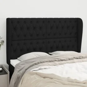Headboard with black fabric ears 163x23x118/128 cm by vidaXL, Headboards and footboards - Ref: Foro24-3118300, Price: 147,44 ...