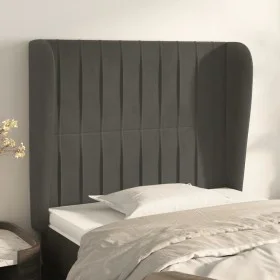 Kopfteil mit dunkelgrauen Samtohren 93x23x118/128 cm von vidaXL, Kopf- und Fußteile - Ref: Foro24-3118231, Preis: 70,89 €, Ra...
