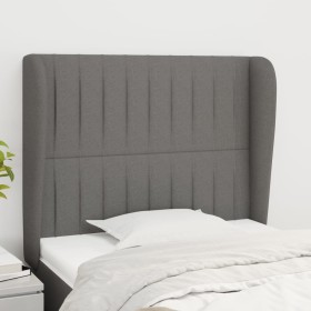 Kopfteil mit dunkelgrauen Stoffohren 93x23x118/128 cm von vidaXL, Kopf- und Fußteile - Ref: Foro24-3118177, Preis: 79,76 €, R...