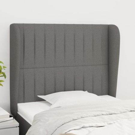 Kopfteil mit dunkelgrauen Stoffohren 93x23x118/128 cm von vidaXL, Kopf- und Fußteile - Ref: Foro24-3118177, Preis: 79,76 €, R...