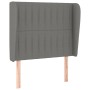 Kopfteil mit dunkelgrauen Stoffohren 93x23x118/128 cm von vidaXL, Kopf- und Fußteile - Ref: Foro24-3118177, Preis: 79,76 €, R...