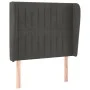 Kopfteil mit dunkelgrauen Samtohren 103x23x118/128 cm von vidaXL, Kopf- und Fußteile - Ref: Foro24-3118237, Preis: 79,28 €, R...