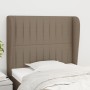 Kopfteil mit Ohren aus taupegrauem Stoff 93x23x118/128 cm von vidaXL, Kopf- und Fußteile - Ref: Foro24-3118180, Preis: 77,63 ...