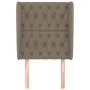 Headboard with ears in taupe gray fabric 83x23x118/128 cm by vidaXL, Headboards and footboards - Ref: Foro24-3118270, Price: ...