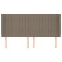 Headboard with ears in taupe gray fabric 183x23x118/128 cm by vidaXL, Headboards and footboards - Ref: Foro24-3118212, Price:...
