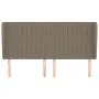 Headboard with ears in taupe gray fabric 183x23x118/128 cm by vidaXL, Headboards and footboards - Ref: Foro24-3118212, Price:...