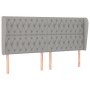 Kopfteil mit hellgrauen Stoffohren 183x23x118/128 cm von vidaXL, Kopf- und Fußteile - Ref: Foro24-3118306, Preis: 128,76 €, R...