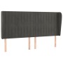 Kopfteil mit dunkelgrauen Samtohren 203x23x118/128 cm von vidaXL, Kopf- und Fußteile - Ref: Foro24-3118261, Preis: 139,86 €, ...