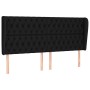 Headboard with black fabric ears 203x23x118/128 cm by vidaXL, Headboards and footboards - Ref: Foro24-3118316, Price: 152,42 ...
