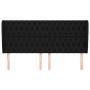 Headboard with black fabric ears 203x23x118/128 cm by vidaXL, Headboards and footboards - Ref: Foro24-3118316, Price: 152,42 ...