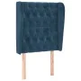 Headboard with dark blue velvet ears 83x23x118/128 cm by vidaXL, Headboards and footboards - Ref: Foro24-3118326, Price: 94,4...