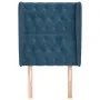 Headboard with dark blue velvet ears 83x23x118/128 cm by vidaXL, Headboards and footboards - Ref: Foro24-3118326, Price: 94,4...