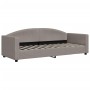 Sofá cama nido con colchón tela gris taupe 80x200 cm