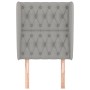 Kopfteil mit hellgrauen Stoffohren 83x23x118/128 cm von vidaXL, Kopf- und Fußteile - Ref: Foro24-3118266, Preis: 87,12 €, Rab...