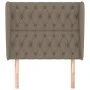 Headboard with ears in taupe gray fabric 103x23x118/128 cm by vidaXL, Headboards and footboards - Ref: Foro24-3118286, Price:...