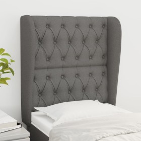 Kopfteil mit dunkelgrauen Stoffohren 83x23x118/128 cm von vidaXL, Kopf- und Fußteile - Ref: Foro24-3118267, Preis: 86,91 €, R...