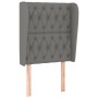 Kopfteil mit dunkelgrauen Stoffohren 83x23x118/128 cm von vidaXL, Kopf- und Fußteile - Ref: Foro24-3118267, Preis: 87,12 €, R...