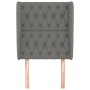 Kopfteil mit dunkelgrauen Stoffohren 83x23x118/128 cm von vidaXL, Kopf- und Fußteile - Ref: Foro24-3118267, Preis: 87,12 €, R...